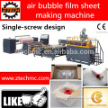 Ztech Company air bubble film sheet making machine (Single-screw design)